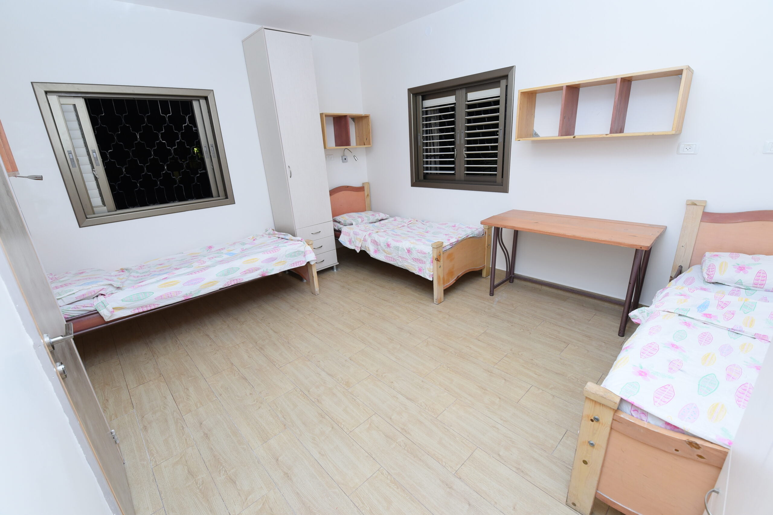 Brand new dormitory bedroom at the Keren Hayeled orphanage
