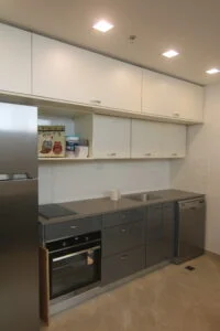 Renovated kitchenette area on the dormitory floor