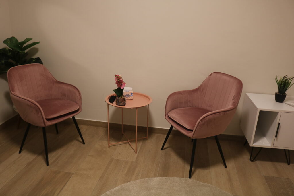 Beautifully set up modern therapy room in the newly renovated Keren Hayeled girls' dorm