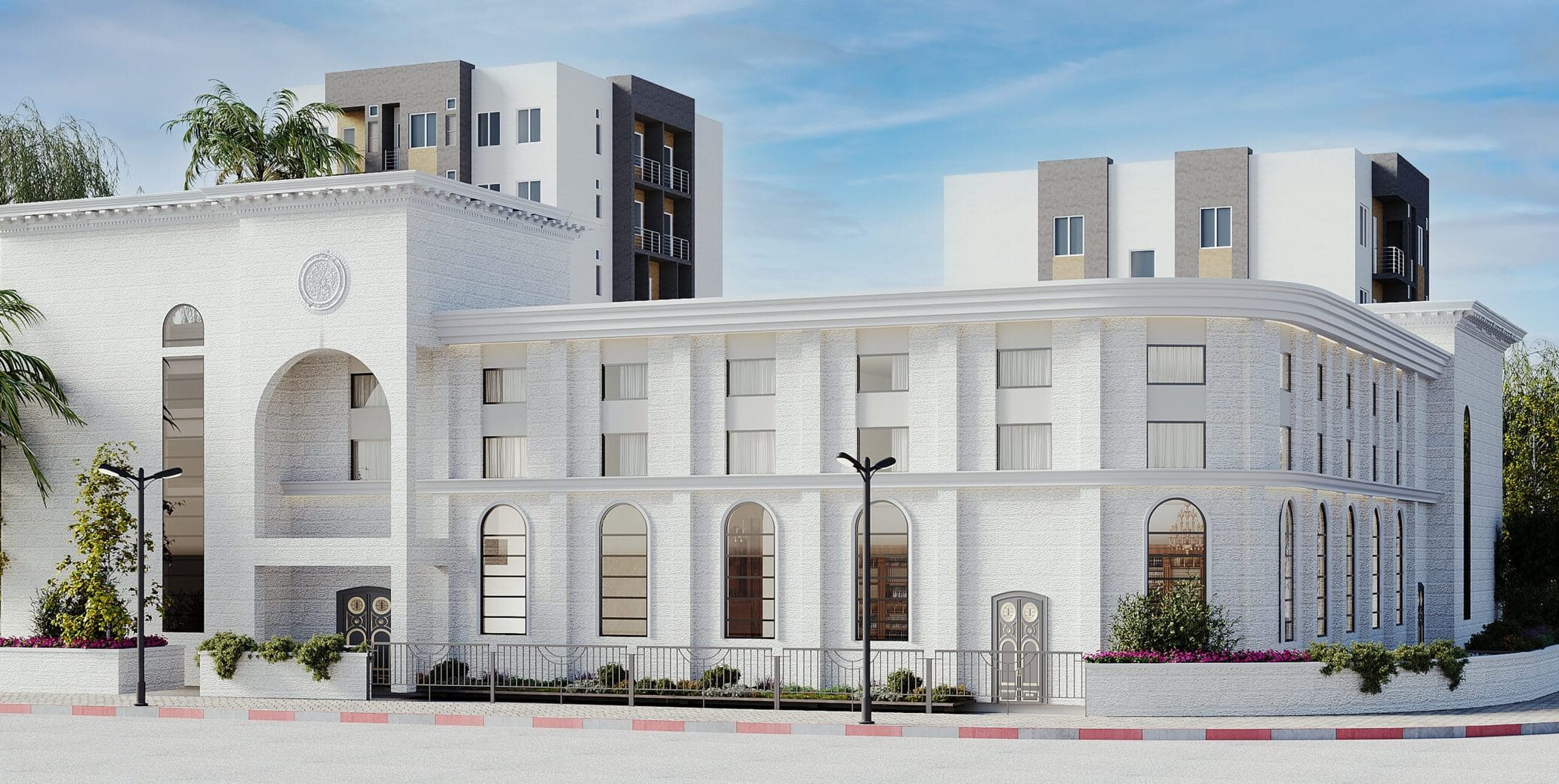 Yeshivas Nezer Yehoshua building rendering