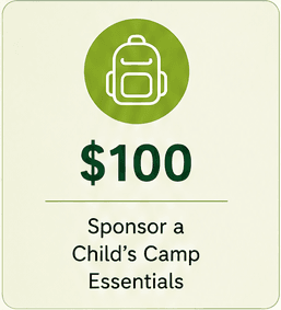 $100 - Sponsor a Child's Camp Essentials